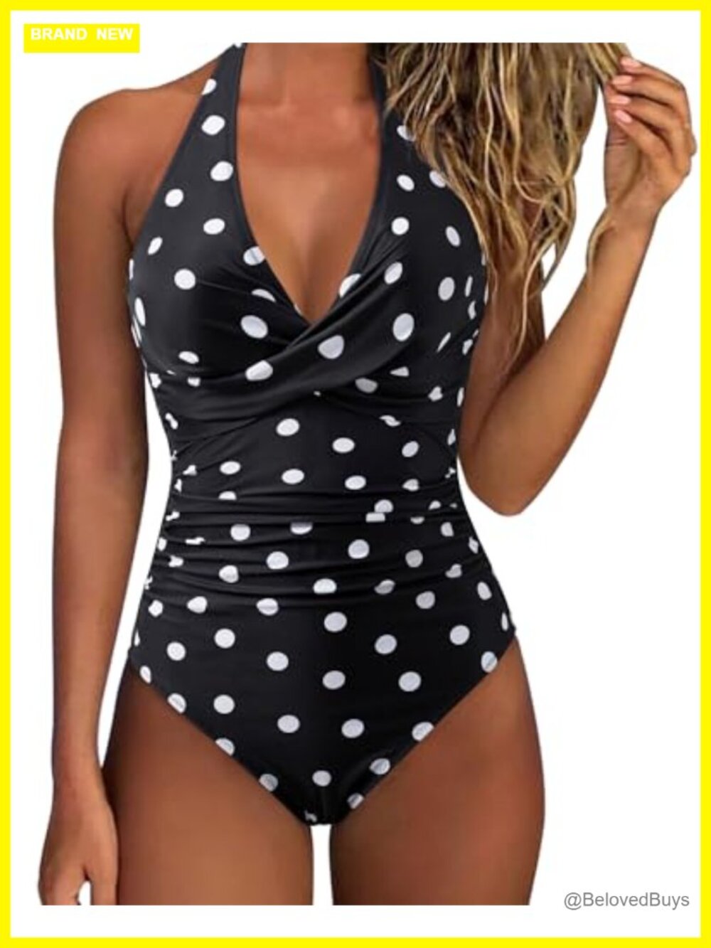 Women Sexy Tummy Control One Piece Swimsuit Halter Push Up Bathing Suit Monokini